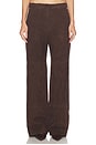 view 1 of 8 Brielle Pants in Chocolate Suede