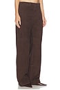 view 2 of 8 Brielle Pants in Chocolate Suede