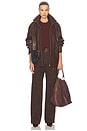 view 6 of 8 Brielle Pants in Chocolate Suede