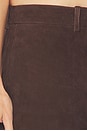 view 7 of 8 Brielle Pants in Chocolate Suede
