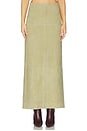 view 1 of 8 Sonya Suede Skirt in Tan