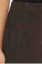 view 6 of 8 Apple Suede Skirt in Chocolate