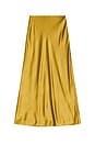 view 7 of 8 Marion Silk Skirt in Chartreuse