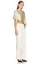 view 2 of 6 Belle Silk Cape in Satin Beige
