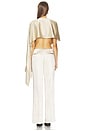 view 4 of 6 Belle Silk Cape in Satin Beige