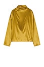 view 5 of 6 Atlas Silk Top in Chartreuse