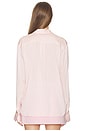 view 3 of 6 CAMISA ODETTE in Blush & White Stripe