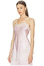 view 3 of 7 Harlow Silk Top in Blush & White