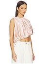 view 2 of 7 Sunna Silk Top in Dusty Rose