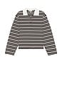 view 5 of 6 Westley Top in Brown Stripe