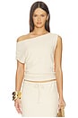 view 1 of 7 Tamilore Asymmetric Top in Cream