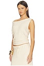 view 3 of 7 Tamilore Asymmetric Top in Cream