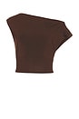 view 6 of 7 Abigail Top in Coffee