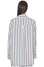 view 4 of 7 Aubrey Shirt in Light Blue & Pink Stripe