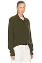 view 2 of 6 Embla Cashmere Polo in Dark Moss