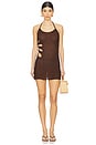 view 1 of 3 Lily Dress in Brown