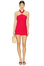 view 1 of 4 Poncik Collar Dress in Red