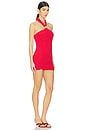 view 2 of 4 Poncik Collar Dress in Red