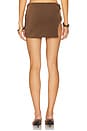 view 4 of 6 Plisse Mini Skirt in Brown