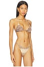 view 2 of 4 HAUT DE MAILLOT DE BAIN TRIANGLE LIA in Brown Denim
