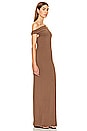 view 2 of 3 Arlette Twist Dress in Brown