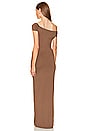 view 3 of 3 Arlette Twist Dress in Brown