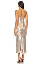 view 3 of 4 Leigh Sequin Dress in Gold
