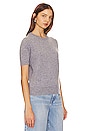 view 2 of 4 Adele Short Sleeve Sweater in Heater Grey
