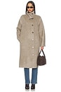 view 1 of 4 Eligio Coat in Heather Taupe