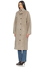 view 3 of 4 Eligio Coat in Heather Taupe