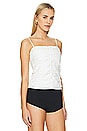 view 2 of 4 Tanny Ruched Cami in White & Black