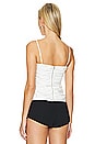 view 3 of 4 Tanny Ruched Cami in White & Black