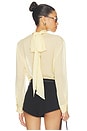 view 4 of 5 Celine Blouse in Pale Yellow