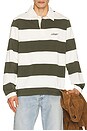 view 1 of 5 Sakevin X Polo Long Sleeve in Forest Night Stripe