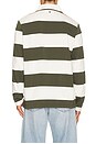 view 2 of 5 Sakevin X Polo Long Sleeve in Forest Night Stripe