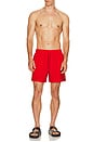 view 3 of 4 Moses Swim Shorts in Aurora Red
