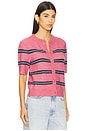 view 2 of 4 Sanoura Short Sleeve Cardigan in Rose Wine St.