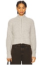 view 2 of 5 Sajeanne Cardigan in Light Grey Melange