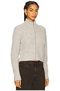 view 3 of 5 Sajeanne Cardigan in Light Grey Melange