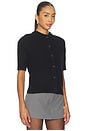 view 2 of 4 Sanoura Short Sleeve Cardigan in Black
