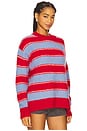 view 2 of 4 Sajeanne Sweater in Haute Red Stripe