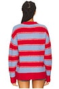 view 3 of 4 Sajeanne Sweater in Haute Red Stripe