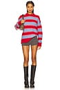 view 4 of 4 Sajeanne Sweater in Haute Red Stripe