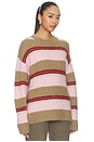 view 2 of 4 SAJEANNE  스웨터 in Lead Gray Stripe