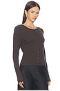 view 2 of 5 Saalexo Longsleeve Cardigan in Mulch