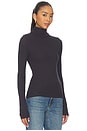 view 2 of 4 Sasonnet Long Sleeve Turtleneck in Charcoal Art
