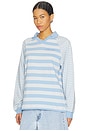 view 2 of 5 Saella Long Sleeve Polo in Bel Air Stripe