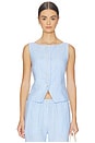 view 1 of 4 Saloves Vest in Bel Air Blue