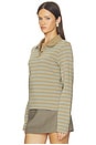 view 2 of 5 Sadonell Long Sleeve Polo in Lead Stripe