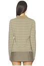 view 3 of 5 Sadonell Long Sleeve Polo in Lead Stripe